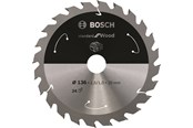 Pyörösahat - Bosch Standard for Wood -pyörösahanterä johdottomiin sahoihin 136 x 1,5 / 1 x 20 T24 - 2608837668