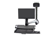 Näytön kiinnitys - Ergotron SV Combo System with Worksurface & Pan Small CPU Holder - mounting kit (Lift and Pivot) - 45-594-026