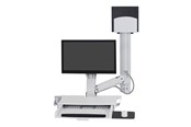 Näytön kiinnitys - Ergotron SV Combo System with Worksurface & Pan Medium CPU Holder - mounting kit (Lift and Pivot) - 45-595-216