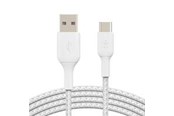 USB kaapelit - Belkin BOOST CHARGE" USB-A to USB-C Cable_Braided 2M Wh - CAB002BT2MWH