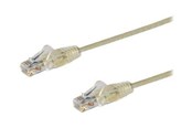 Verkkokaapelit - StarTech.com 1.5m CAT6 Cable - Grey Slim CAT6 Patch Cord - Snagless - LSZH - patch cable - 1.5 m - grey - Harmaa - 1m - N6PAT150CMGRS
