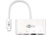 Telakointiasemat - Pro USB C with Teho Toimitus to HDMI/LAN/USB C PD adapter - 4040849621055