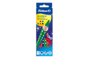 Harrastustarvikkeet - Pelikan 6 thick colored pencils Silverino triangular - 100401595