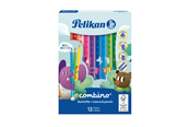 Harrastustarvikkeet - Pelikan 12 COMBINO JUMBO COLOR PENCILS - 100401660
