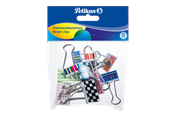 Konferenssi & Esitys - Pelikan Binder clips VZK/12PB assorted12 pcs. Polybag - 100401587