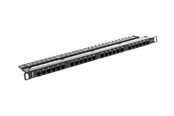 Lisätarvikkeet - Lanberg PPU5-0024-B - patch panel - 0.5U - 19" - PPU5-0024-B
