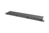 Lisätarvikkeet - Lanberg PPS6-0024-B - patch panel - 0.5U - 19" - PPS6-0024-B