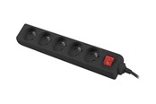 Virtakaapelit (ulkoinen) - Lanberg - power strip - 2500 Watt - PS1-05E-0150-BK