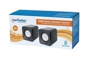 Kaiuttimet - PC - IC INTRACOM Manhattan 2600 Sarja Speaker System Small Koko Big Sound Two Speakers Stereo USB Teho 3.5mm plug for sound In-Line volume control Musta - 161435