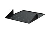 Räkit - Rack - StarTech.com 2 Post Server Rack Shelf - Vented - Center Mount - Musta - Supports up to 75 lb. - 2 post Network Rack Shelf rack shelf - 2U - CABSHF2POSTV2