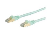 Verkkokaapelit - StarTech.com 10m CAT6a Ethernet Cable - Aqua RJ45 Shielded Cable - Snagless - patch cable - 10 m - aqua - Vihreä - 10m - 6ASPAT10MAQ