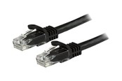 Verkkokaapelit - StarTech.com 7.5 m CAT6 Cable - Black Patch Cord - Snagless - ETL Verified - patch cable - 7.5 m - black - Musta - 7.5m - N6PATC750CMBK