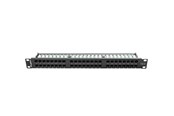 Lisätarvikkeet - Lanberg PPU6-1048-B 48-Port 1U 19" Cat.6 UTP Patch Panel Black - PPU6-1048-B