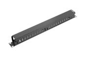 Räkit - Rack - Lanberg AK-1201-B - 1U - Cable Management Panel - AK-1201-B