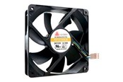 Kotelotuuletin - QNAP 120X120X25MM TUULETIN 12V 4-PISTO LIITÄNTÄ - Kotelotuuletin - 120mm - musta - FAN-12CM-T01