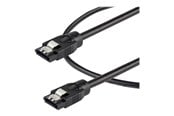 SATA & ATA kaapelit - StarTech.com 0,3 metrin pyöreä SATA-kaapeli - lukittavat liittimet - 6 Gbit/s SATA-kaapeli - SATA-kaapeli - 30 cm - SATRD30CM