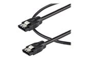 SATA & ATA kaapelit - StarTech.com 0.6 m Round SATA Cable - Latching Connectors - 6Gbs SATA Cable - SATA cable - 60 cm - SATRD60CM