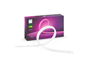 Smart Home - Älykoti - Philips Hue ulkovalonauha, 5 m — White & Color Ambiance, 2 200–6 500 K + 16 miljoonaa väriä, 1 650 lm, 37,5W, IP67, Zigbee, himmennettävä, ohjaus sovelluksessa & puhekomennoilla - 929002289102