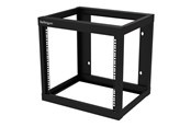Räkit - Rack - StarTech.com 9U Wall-mount Rack - Open Frame - 2 Post - 18 in. Deep - Steel - Musta - EIA 310 - 175 lb. (80 kg) Paino Cap rack - 9U - RK919WALLO