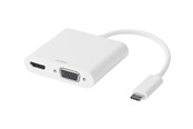 Telakointiasemat - Deltaco USB-C telakointiasema HDMI/VGA/USB-C 100 - USBC-HDMI16