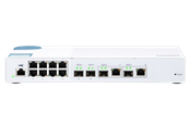 Kytkimet - QNAP QSW-M408-2C -aloitustason 10GbE Layer 2 Web-hallittu kytkin SMB-verkon käyttöönottoon. - QSW-M408-2C
