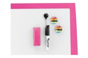 Konferenssi & Esitys - Rexel  magneettinen valkotaulu 430x585mm Pinkki - 2104177