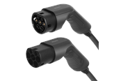 Sähköauton lataus - Deltaco e-Charge EV-3207 charging cable for electric Autot Tyyppi 2 to Tyyppi 2 3 phases 32 A 22 kW 7 meters Musta - EV-3207
