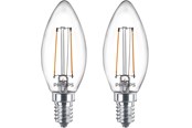Lamput - Philips LED-lamppu LED-klassikko 25W B35 E14 WW CL ND 2PF/6 E14 - 929001238341