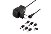 Kannettavan laturit - Deltaco AC Adapter 230V to 3-12 V DC 600mA 6 Interchangeable Connectors - PSR-06A