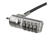 Järjestelmän lisävarusteet - StarTech.com Kannettava tietokone Cable Lock - Swivel Hinge - 4-Digit Combination Lock Turvallisuus cable lock - LTLOCK4D