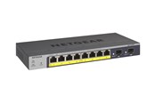 Kytkimet - Netgear GS110TPv3 8-portin Gigabit PoE+ Ethernet Smart -kytkin, jossa on 2 SFP-porttia ja pilvihallinta - GS110TP-300EUS