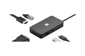 Telakointiasemat - Microsoft USB-C Matka Hub - docking station - VGA HDMI - 1E4-00002
