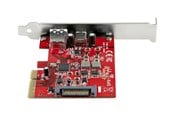 Ohjainkortit - StarTech.com 2-Port 10Gbps USB-A & USB-C PCIe Card Adapter - USB 3.1 Gen 2 PCI Express Expansion Add-On Card - Windows macOS Linux - USB adapter - PEXUSB311AC3