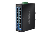 Kytkimet - TRENDnet TI-G162 16-porttinen teollisuusluokan Gigabit DIN-kiskokytkin - TI-G162