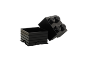 Lastenhuone - LEGO STORAGE BRICK 4 - Musta - 40031733