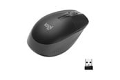 Hiiret - Logitech M190 Full-size Wireless Optical PC Mouse - Charcoal - Hiiri - Optinen - 3 painiketta - Musta - 910-005905