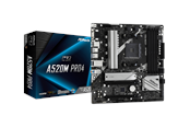 Emolevy - ASRock A520M Pro4 Emolevy - AMD A520 - AMD AM4 socket - DDR4 RAM - Micro-ATX - 90-MXBDU0-A0UAYZ