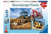 Palapelit - Ravensburger Digger At Work! 3x49P Lattia - 50321