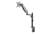 Näytön kiinnitys - IC INTRACOM Manhattan Monitor Desk Mount (clamp & grommet) 1 screen 3 pivots (full motion) 10-32" Vesa 75x75 to 100x100mm Gas Spring Max 8kg Musta - 461580