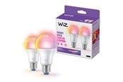 Smart Home - Älykoti - WiZ Color A60 E27 -lamppu, 2 kpl - RGB/16 miljoonaa väriä + himmennettävä valkoinen LED-valo - 929003601032