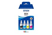 Mustepatruunat, värikasetit ja lisävarusteet - Epson EcoTank 664 - (Yellow Musta Cyan Magenta) Ink - C13T664640