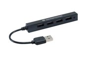 USB hub - HUBBIES HUBBIES05B USB hub - 4 porttia - Musta - HUBBIES05B