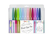 Kirjoitus- ja piirustustarvikkeet - Pentel SES15C-12 Brush Sign Pen sæt NEW - SES15C-12