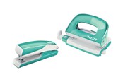 Lävistäjät & Nitojat - Leitz WOW mini nitoja- ja lävistäjäsetti Jäänsininen - 55612051