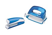 Lävistäjät & Nitojat - Leitz Stapler & Hole Punch Set Mini WOW Blue - 55612036