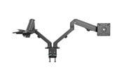 Näytön kiinnitys - Vision Monitor Desk Arm Dual Matt Musta - VFM-DAD/4