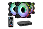Kotelotuuletin - AeroCool Mirage 12 ARGB Pro - Kotelotuuletin - 120mm - Musta RGB LED valolla - 18 dBA - ACF3-MR10227.11