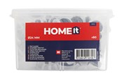 Naulat ja ruuvit - Home>it Liukunasta, huopapinta, Ø 24 mm 80 kpl:n laatikko - 11670