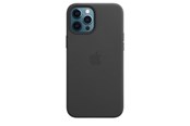 Puhelin - Kannet ja kotelot - Apple iPhone 12 Pro Max Leather Case with MagSafe - Musta - MHKM3ZM/A