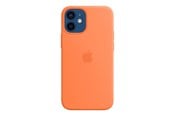 Puhelin - Kannet ja kotelot - Apple iPhone 12 mini -silikonikotelo MagSafella - Kumkvatti - MHKN3ZM/A